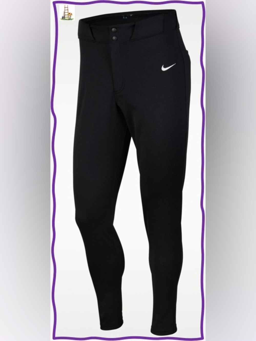 Nike Black Men's Athletic Jogger Pants with Swoosh